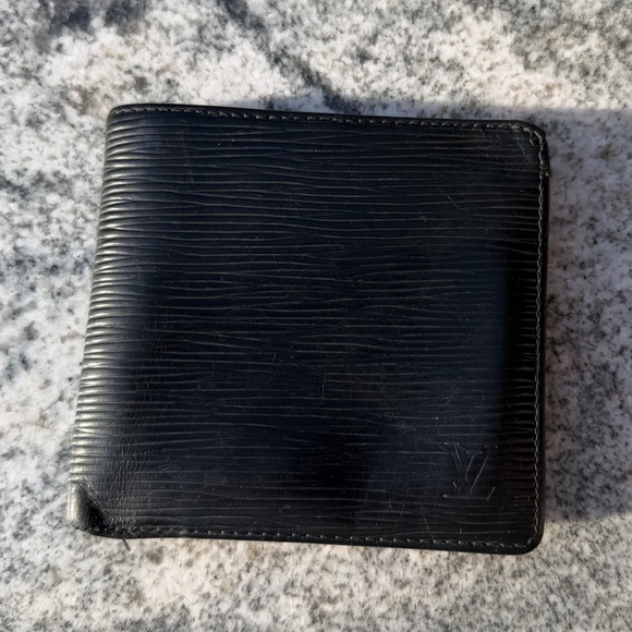 Louis Vuitton Other - Authentic Louis Vuitton Black Epi Leather Bi-Fold Wallet Preloved